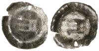 brakteat XIII/XIV w., Proporzec w lewo, niżej ni