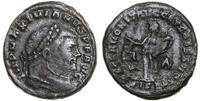 follis 301, Siscia, Aw: Głowa cesarza w wieńcu l