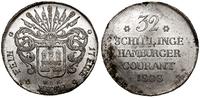 32 szylingi 1808 HSK, Hamburg, srebro, 18.18 g, 