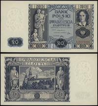 20 złotych 11.11.1936, seria AJ, numeracja 52722