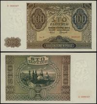 100 złotych 1.08.1941, seria D, numeracja 069648