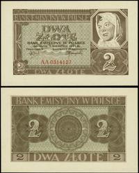 2 złote 1.08.1941, seria AA, numeracja 0314127, 