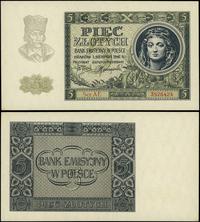 5 złotych 1.08.1941, seria AE, numeracja 3526424