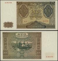100 złotych 1.08.1941, seria D, numeracja 361472