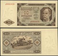 10 złotych 1.07.1948, seria J, numeracja 0942439