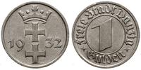 1 gulden 1932, Berlin, herb Gdańska, lekko czysz