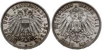 3 marki 1912 A, Berlin, lekko przetarte, rzadkie