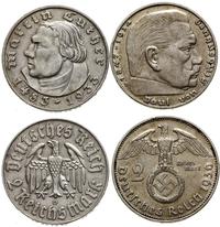 Niemcy, zestaw: 2 x 2 marki, 1933 D, 1936 D