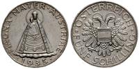 5 szylingów 1935, Wiedeń, Magna Mater, lekko czy