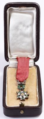 Francja, miniatura Krzyża Kawalerskiego Orderu Narodowego Legii Honorowej, 1870–1951