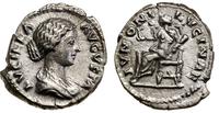 denar 163-169, Rzym, Aw: Popiersie Lucilli w pra