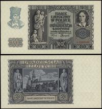 20 złotych 1.03.1940, seria A, numeracja 0283086