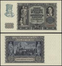 20 złotych 1.03.1940, seria A, numeracja 0283085