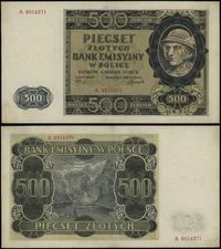 500 złotych 1.03.1940, seria A, numeracja 651437