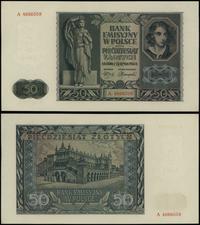 50 złotych 1.08.1941, seria A, numeracja 4666059
