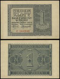 1 złoty 1.03.1940, seria C, numeracja 2440646, t
