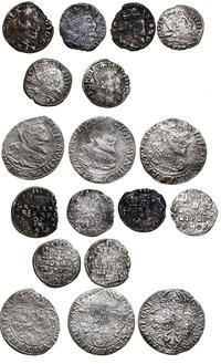 zestaw 9 monet, szóstaki: 3 x 1596 (Malbork), tr