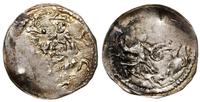 denar 1173–1185/90, Wrocław, Aw: Biskup z krzyże