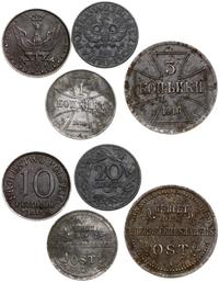 zestaw 4 monet, w zestawie: 3 kopiejki 1916 Berl
