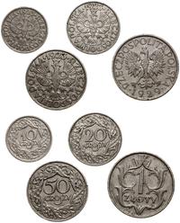 zestaw 4 monet, nominały: 10, 20 i 50 groszy z r