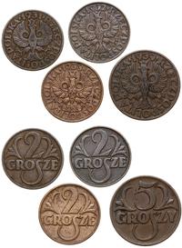 zestaw 4 monet, mennica Warszawa, w zestawie: 2 