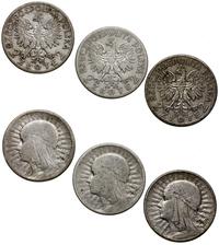Polska, zestaw: 3 x 2 złote, 1932, 1933, 1934