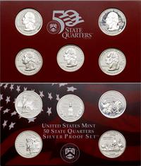 Stany Zjednoczone Ameryki (USA), zestaw: 5 x 1/4 dolara, 2000 S