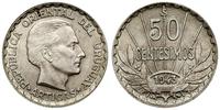 50 centesimos 1943, Santiago, srebro próby 700, 