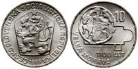 10 koron 1966, Kremnica, Wielka Morawa, srebro p