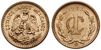 1 centavo 1943, Meksyk, brąz, piękne, KM 415