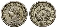 5 centavos 1902, Filadelfia, srebro próby 666, p