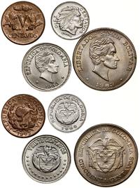 zestaw 4 monet 1963, 5, 10, 20 i 50 centavos, br