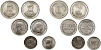 zestaw 6 monet, 10 centów, 20 centów oraz 1 peso