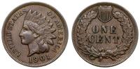 1 cent 1901, Filadelfia, typ Indian's head, paty