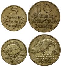 zestaw 10 i 5 fenigów 1932, Berlin, razem 2 sztu