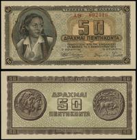 50 drachm 1.02.1943, seria AΘ, numeracja 692510,