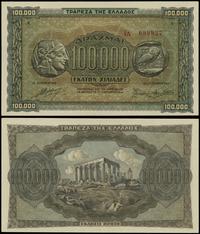 100.000 drachm 21.01.1944, seria IΔ, numeracja 6