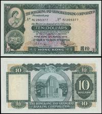 Hong Kong, 10 dolarów, 31.03.1978