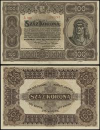 100 koron 1.01.1920, seria A 030, numeracja 2972
