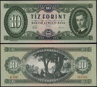 10 forintów 24.08.1960, seria A 539, numeracja 0