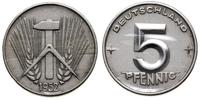 5 fenigów 1952 A, Berlin, pięknie zachowana mone