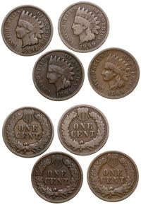 zestaw: 4 x 1 cent roczniki: 1889, 1891, 1895, 1