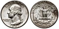 25 centów 1951, Filadelfia, srebro próby "900", 