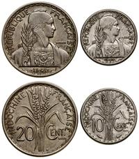 zestaw: 10 centymów 1940 i 20 centymów 1941, nik