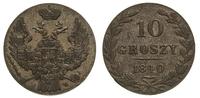 10 groszy 1840, Warszawa, ciemna patyna, Plage 1