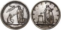 Polska, medal na pamiątkę odbudowy Gniezna po pożarze w 1819 roku (późniejszy odlew, kopia galwaniczna ?), 1823 (oryginał)