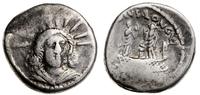 denar 42 pne, Rzym, Aw: Głowa Sola delikatnie w 