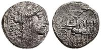 denar 87 pne, Rzym, Aw: Głowa Junony w prawo, w 