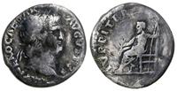 denar 66-67, Rzym, Aw: Głowa cesarza w wieńcu la
