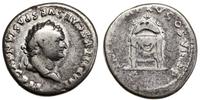 denar 79-80, Rzym, Aw: Głowa cesarza w wieńcu la